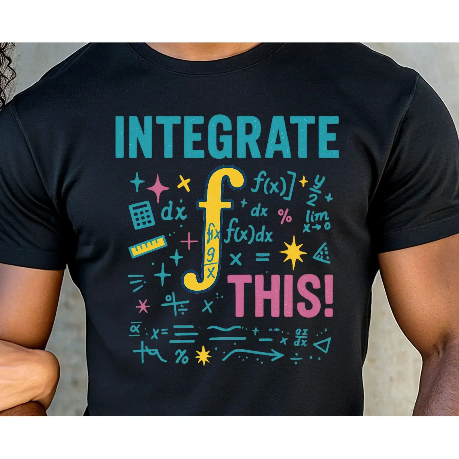 Integrate This Funny Calculus Math Teacher T Shirt Geometry Humor High School Educator Casual vintage Washed Soft