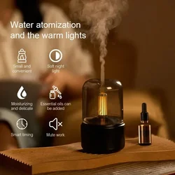 Ev Taşınabilir AROMA YAYICI USB Hava Nemlendirici Uçucu Yağ Gece Lambası Soğuk Mist Maker Püskürtücü Hediye Yatak Odası için