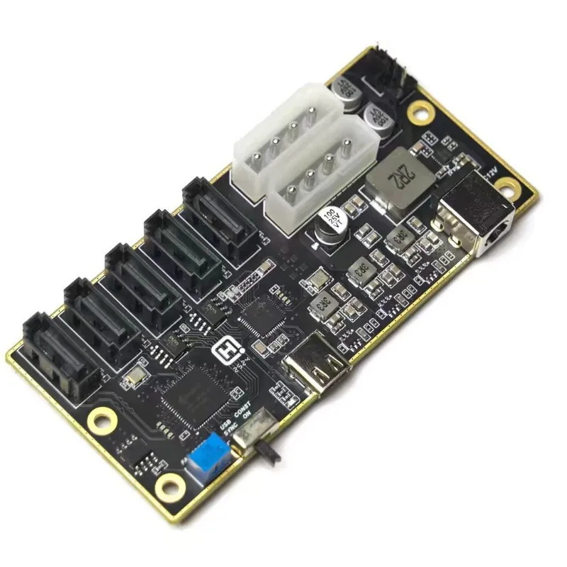 Type-C to 5 SATA SATA JMS580 JMB575 USB to