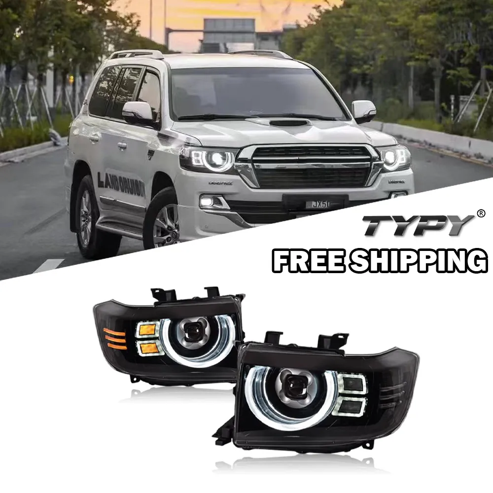 

Car Headlamps For Toyota Land Cruiser LC70-LC79 2007-2020 Upgrade Modified LED Headlights Dynamic Turn Signal Lamp Car Brake DRL