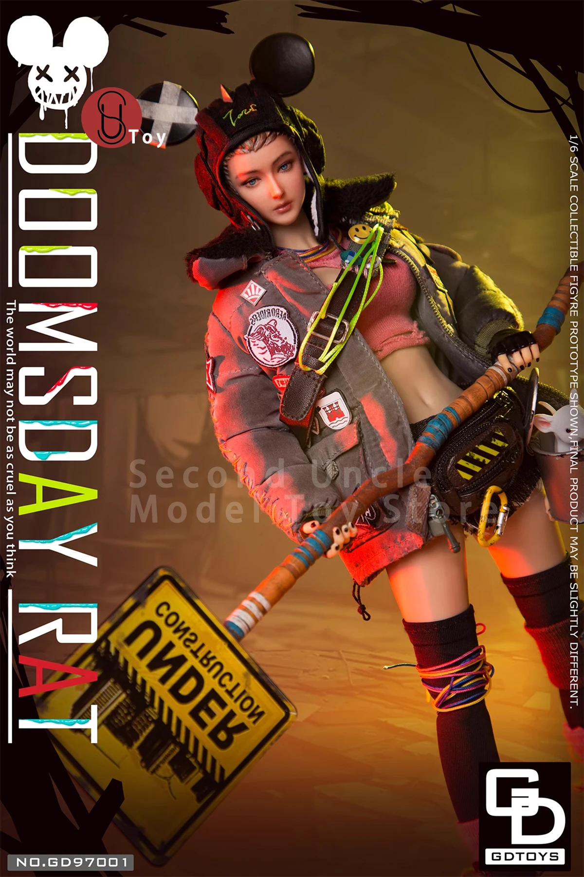 GDTOYS GD97001 1/6 Doomsday Rat 12'' Trend Female soldier Action