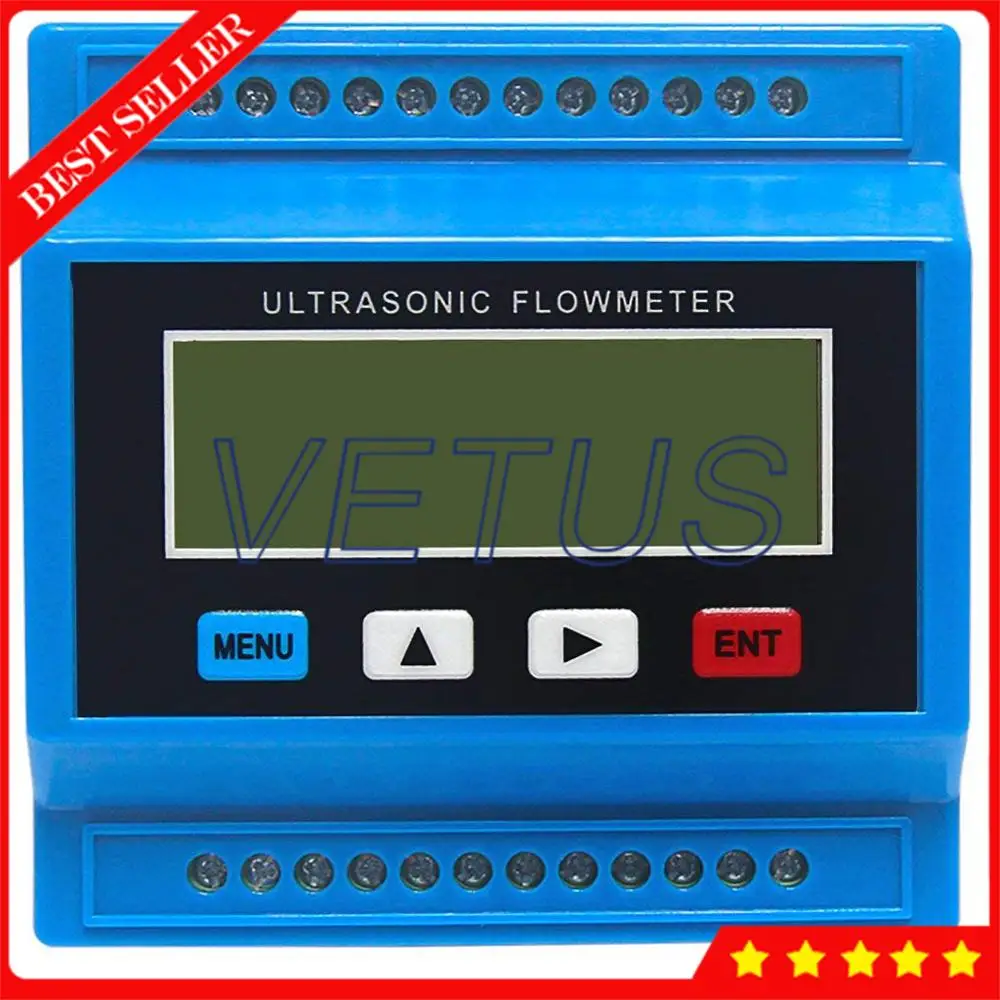 TUF-2000M + TS-2 + TM-1 + TL-1 Digital Ultrasonic Flowmeter Air Flow Meter Modul dengan Ukuran Kecil Clamp-On Transduser