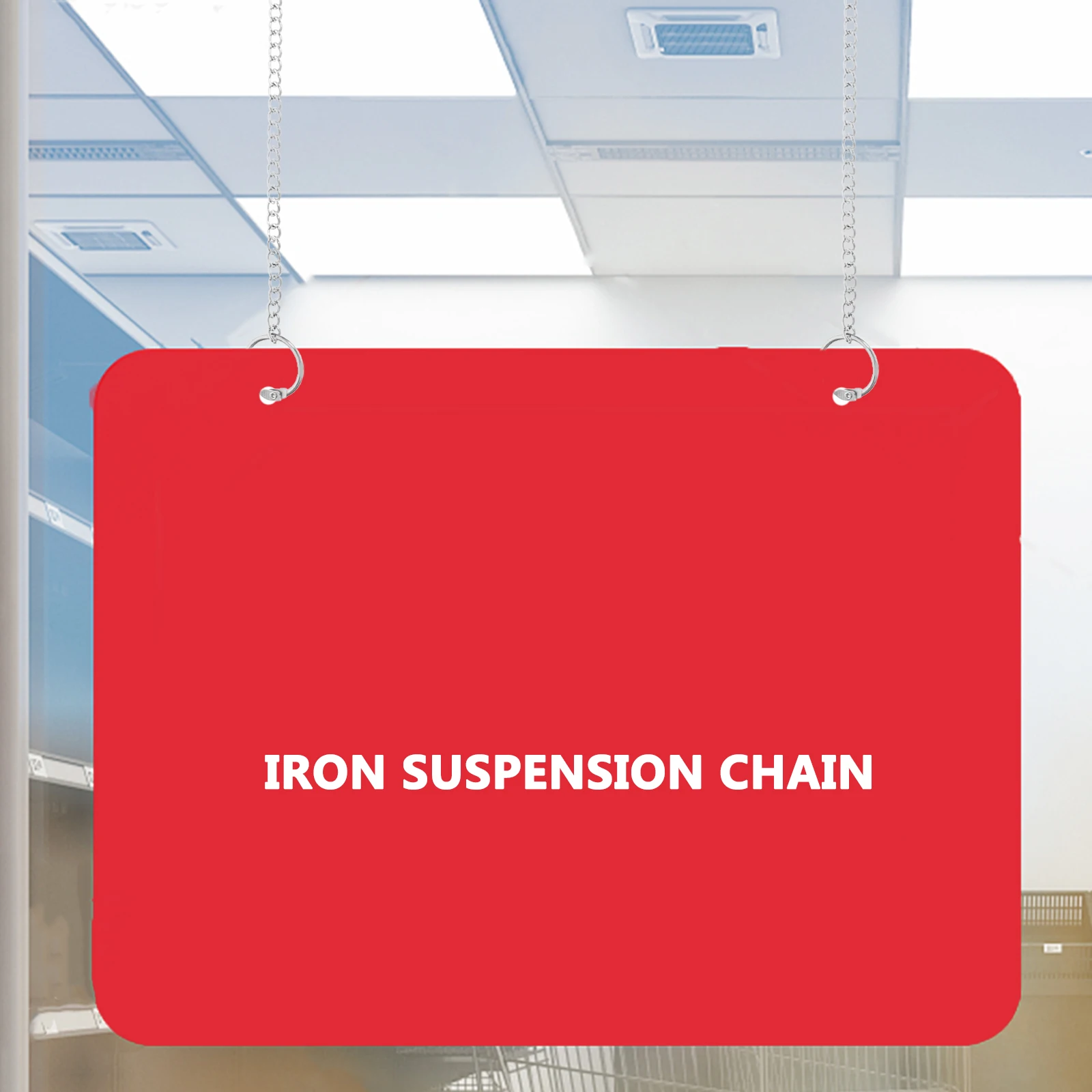

20pcs Tag Chain Hanging Chains Hooks Indoor Outdoor Heavy Duty Sturdy Iron Material Clasps Supermarkets Shopping Malls Trade