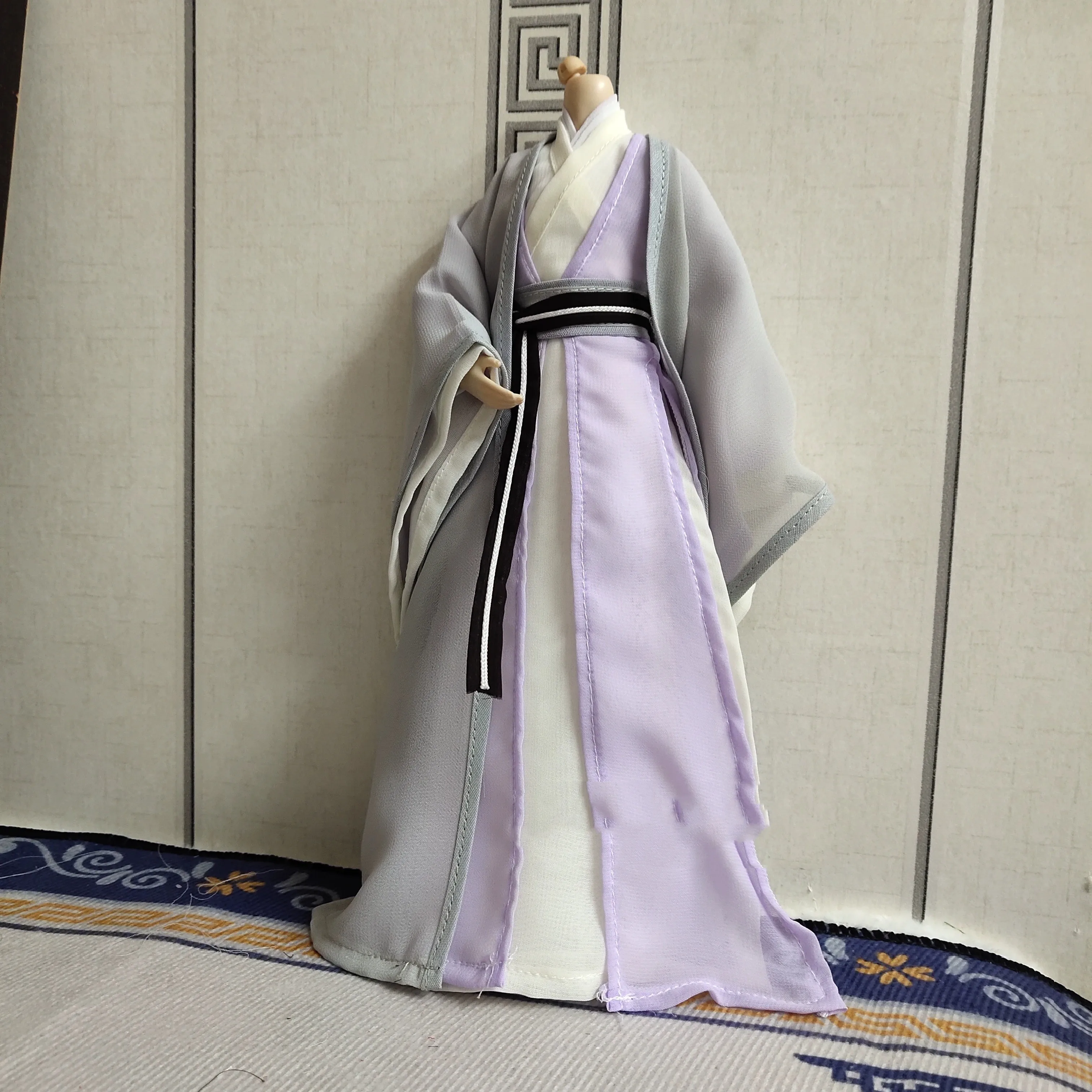 

1/6 Male Chinese Ancient Classical Hanfu Tradition Hanfu Martial Arts Costume Customize Dress for 12inch Action Figure Model