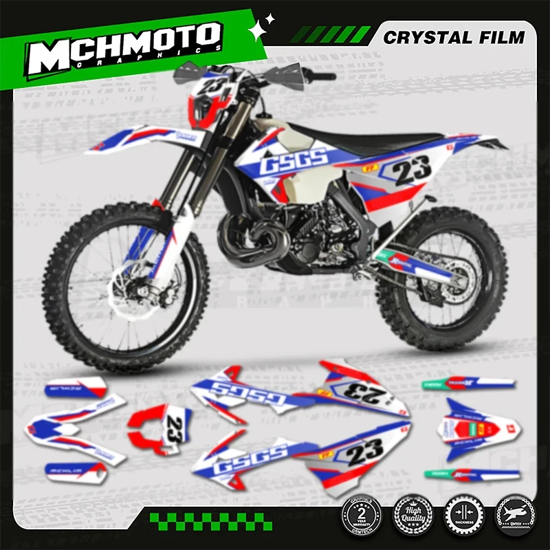 

MCHMFG MOTO Motorcycle Team Graphics Decal & Sticker Kit For GASGAS EC 2018 2019 2020 001
