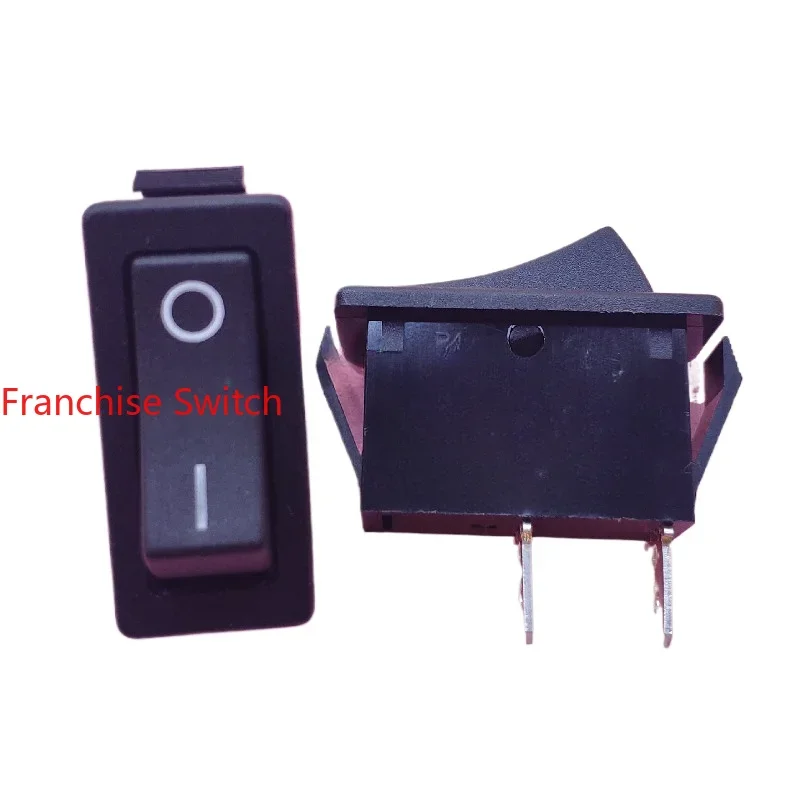 

10PCS ship type power switch R4 2pin 2gear black 16A 11X30MM