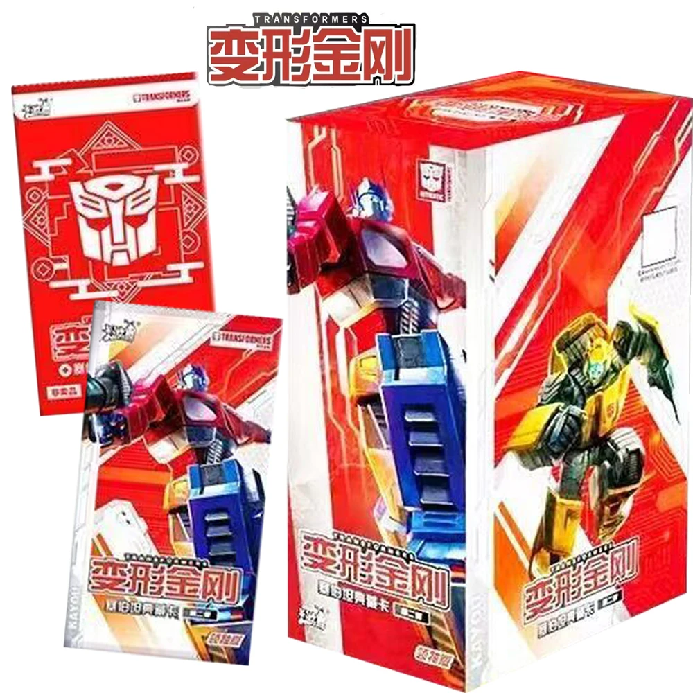 

KAYOU Transformers Cybertron Collection Card Optimus Prime Megatron Symmetrical Formula Hero's Hundred Refinements Card Kid Gift