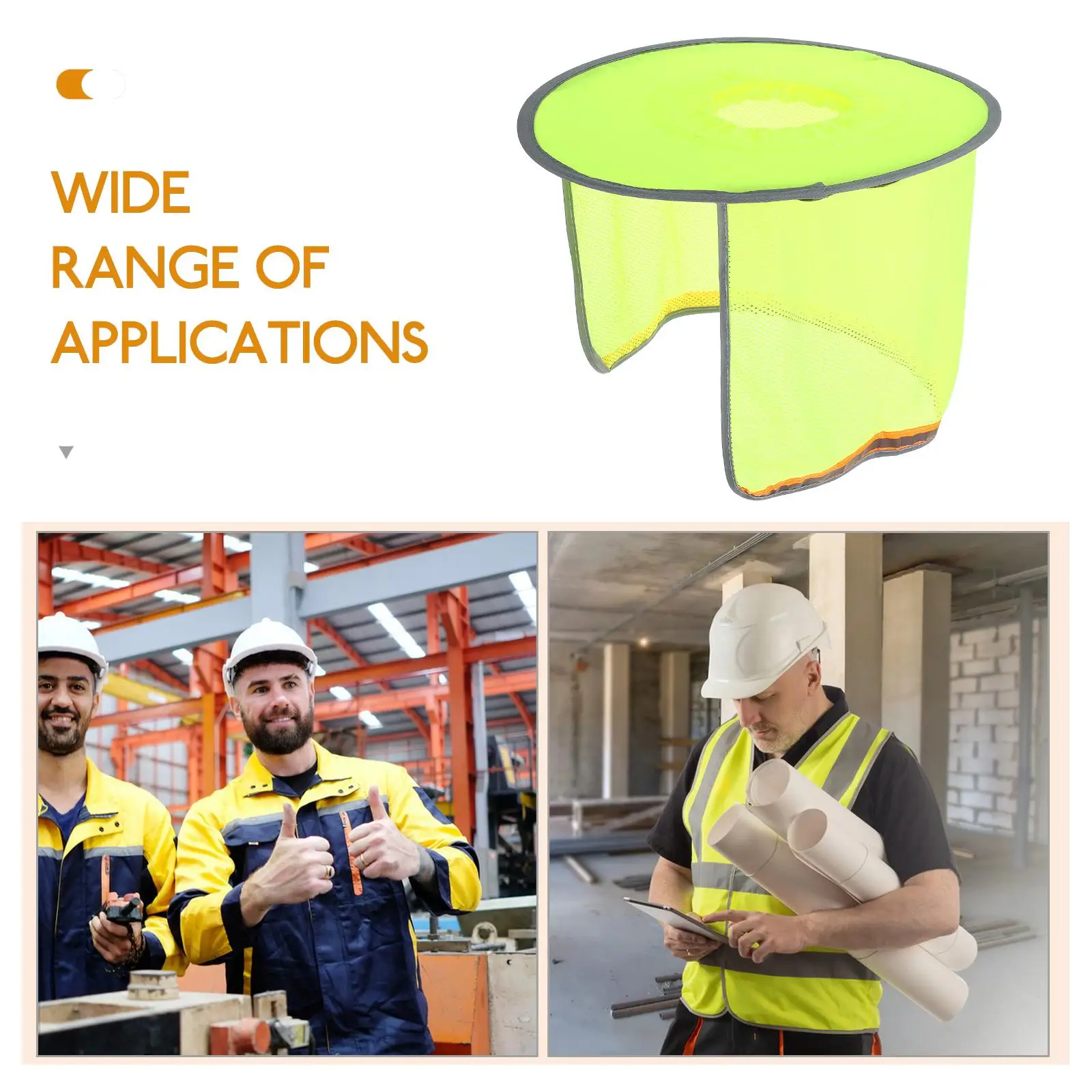 Hard Hat Sunshade Attachments Safety UV Protection Wide Brim Design Construction Accessories Outdoor Durability Full