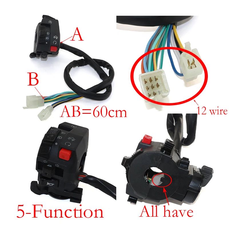 Full Wiring Harness Loom Ignition Coil CDI For 150cc 200cc 250cc 300cc Zongshen Lifan ATV Quad Buggy Electric Start AC Engine