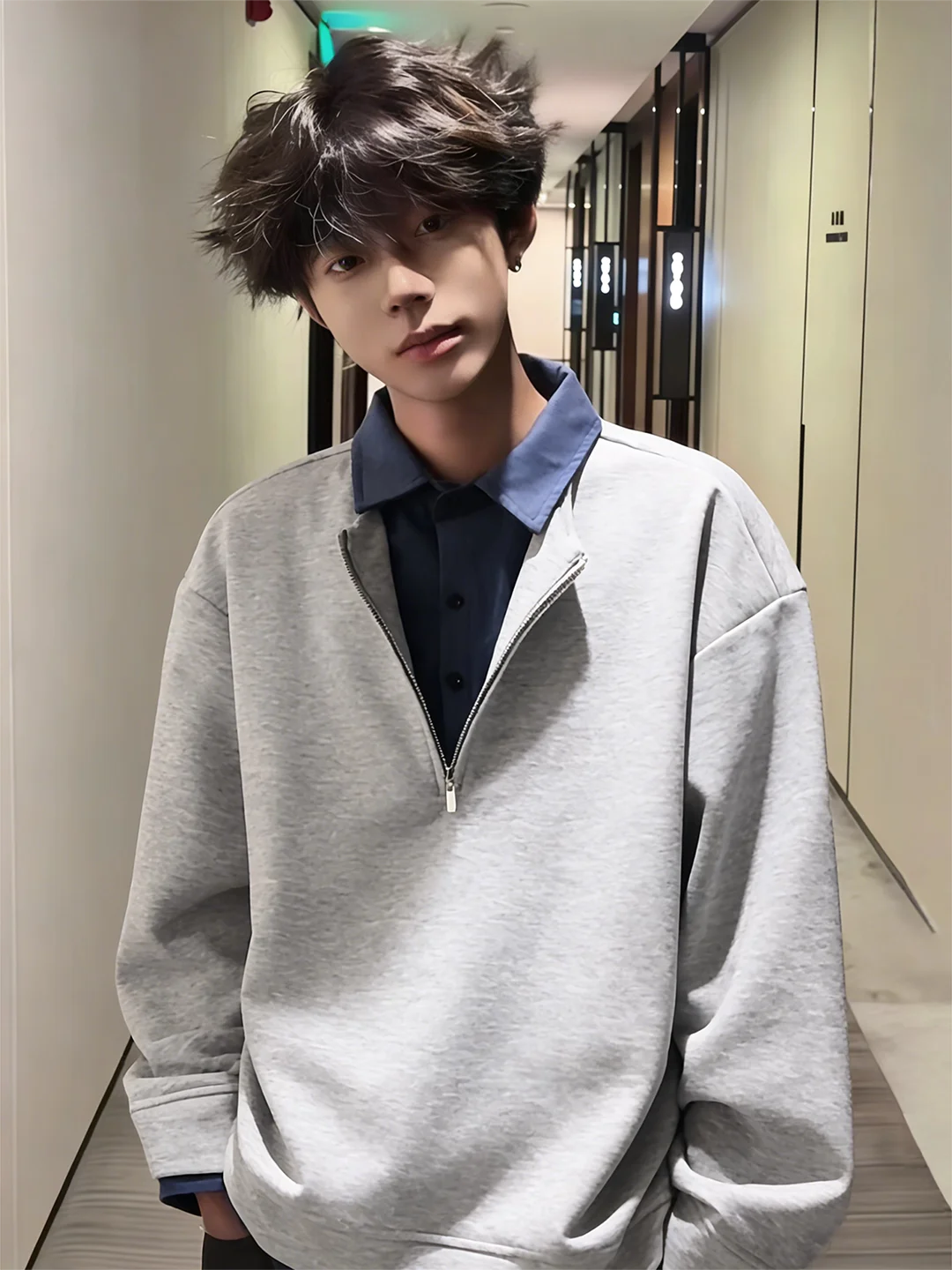 

Мужская толстовка на молнии American Style, весна 2026, новая, для ношения под одеждой, с длинным рукавом, комфортная, теплая, Cleanfit