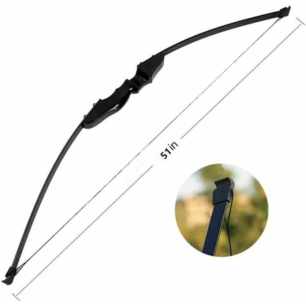 40Lbs Archery Recurve Bow Takedown Longbow Right Hand for Hunting Target Practic Outdoor Hunting