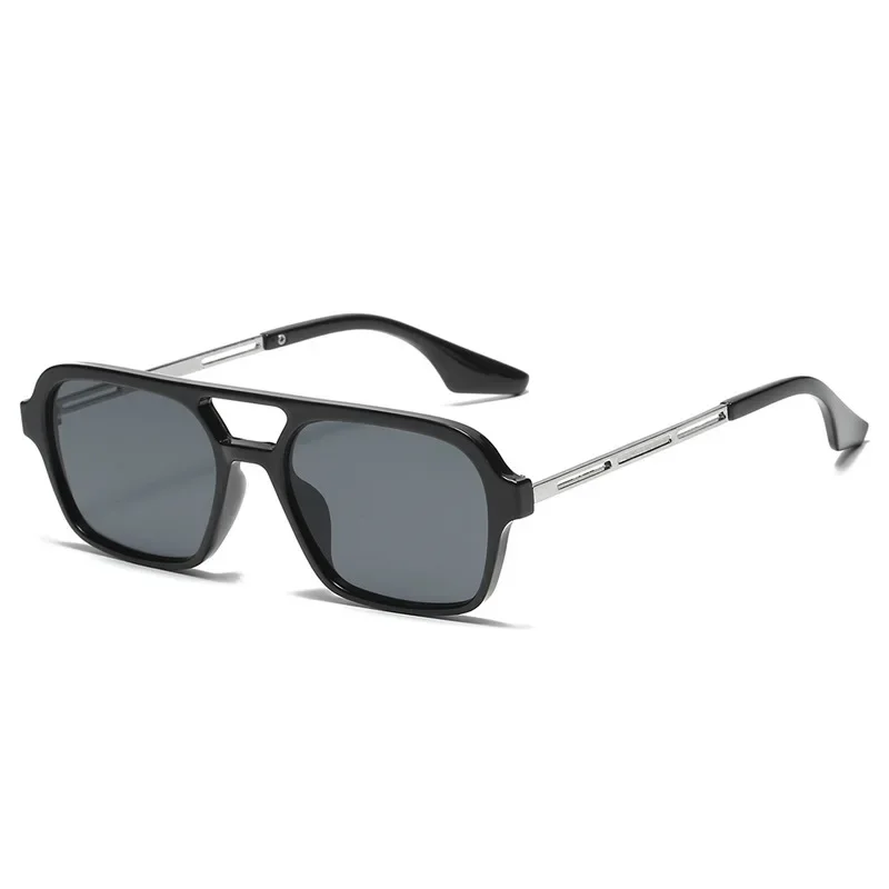 Rectangle Fishing Sunglasses Women Blue Shades for Wome Double Beam Square Sun Glasses