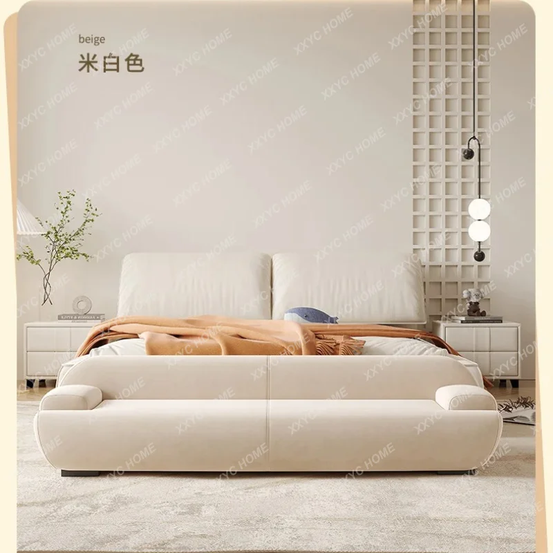 Light luxury bedside stool bedroom technology cloth modern bedside sofa long back stool