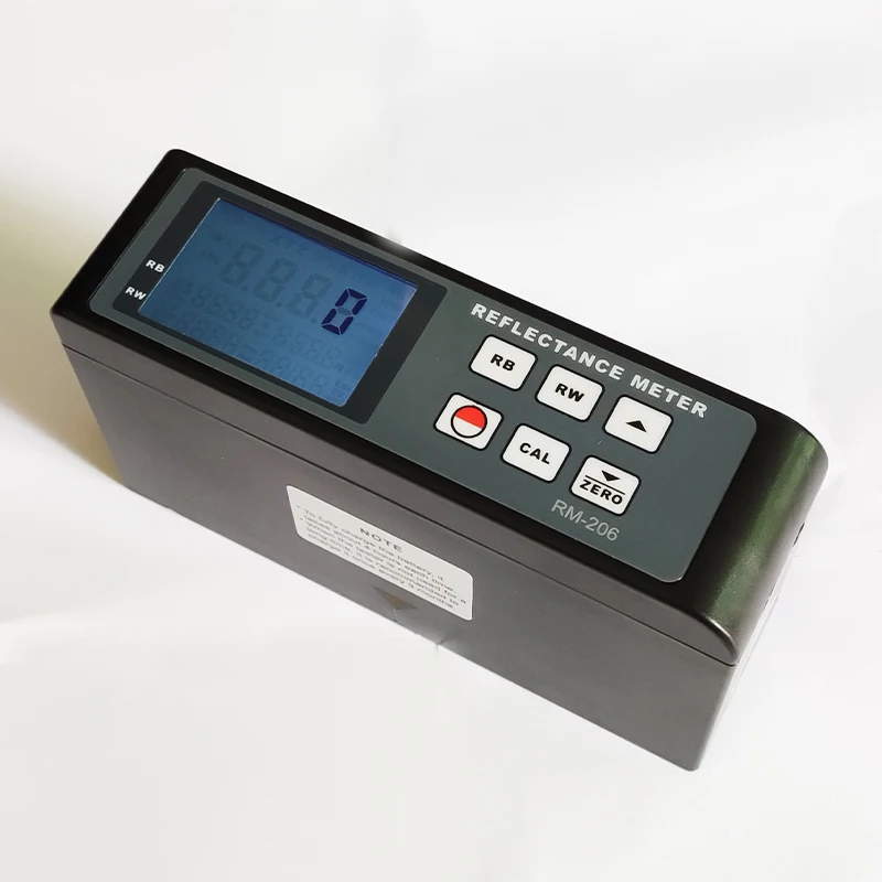 Digital Reflectance Meter RM-206 Coverage Meter 0%~100% Coating Grease Film Plastic Pigment Ink Surface Reflectance Meter