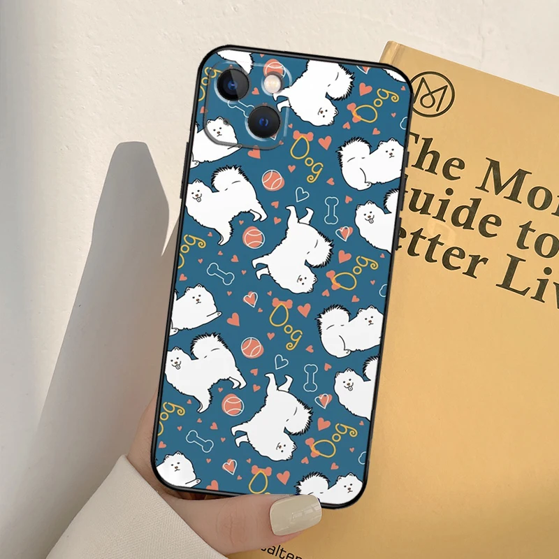 Etui Samoyed Puppy do iPhone'a 16 15 14 Pro Max Plus 13 Pro Max 11 12 Mini Cover Coque — zdjęcie 6