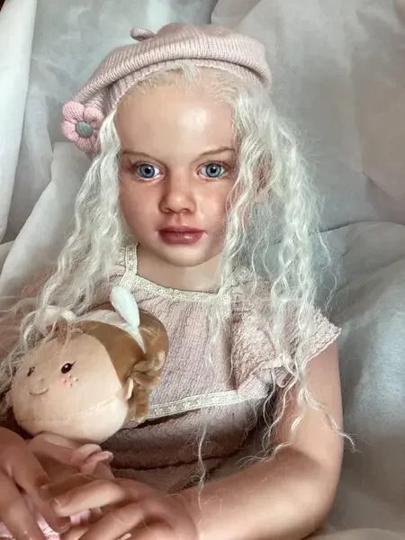 SINO-BB Customized LimitedSupply 42inch 4kg Reborn Baby Gabriella With Hand-Rooted Hair Painted Kit Huge Girl With Cloth Body