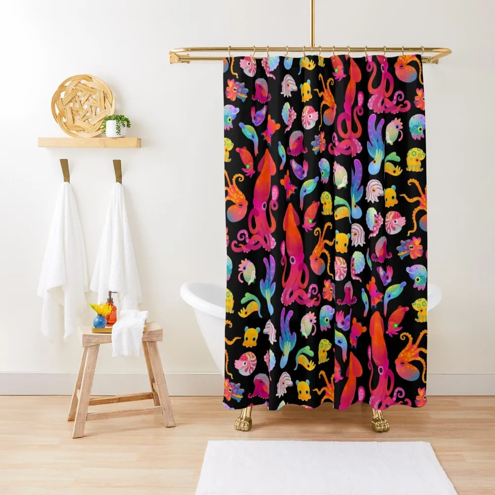 

Cephalopod Shower Curtain Waterproof Bathroom Shower Shower Bath Curtain