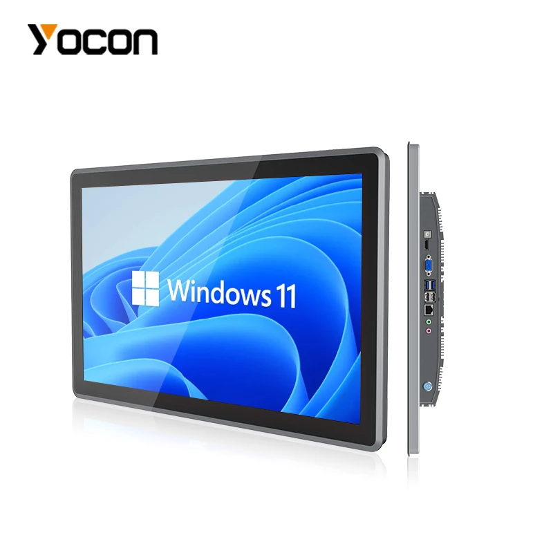 18.5 Inch Embedded Touch Screen Computer All In One PC Industrial Panel PC RS232 COM USB LAN WIFI