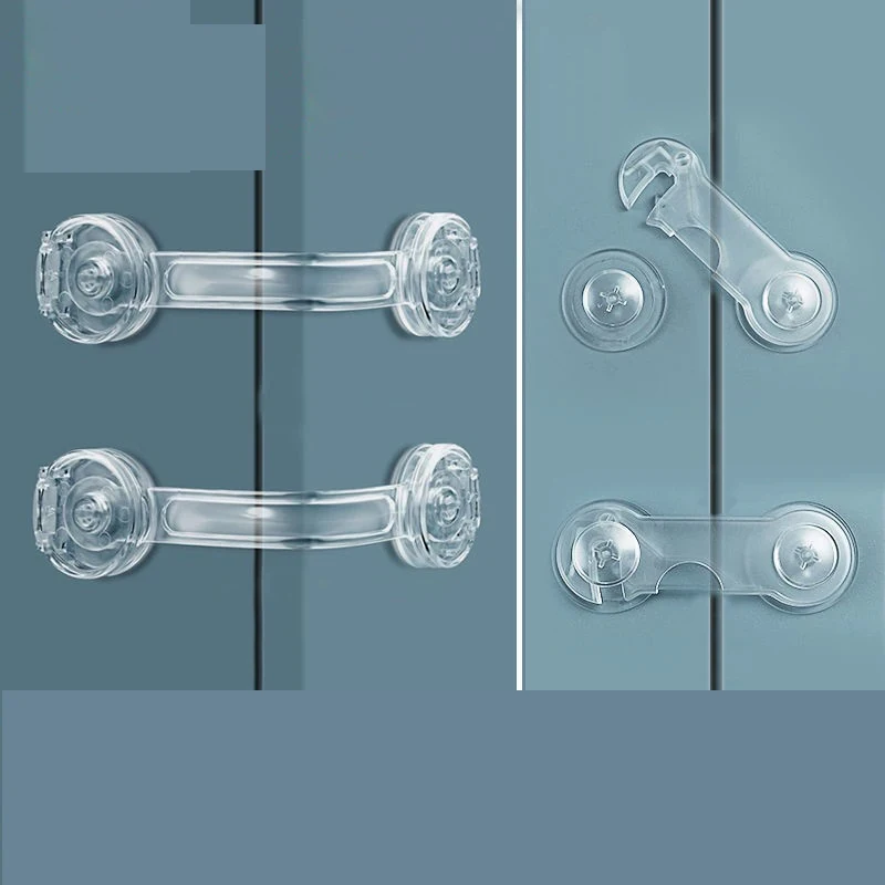 Child Safety Lock for Drawers Cabinets Fridge - Anti-Opening Drawer Lock Baby Proof Cabinet Lock Fixed Card Clip for Child Secur
