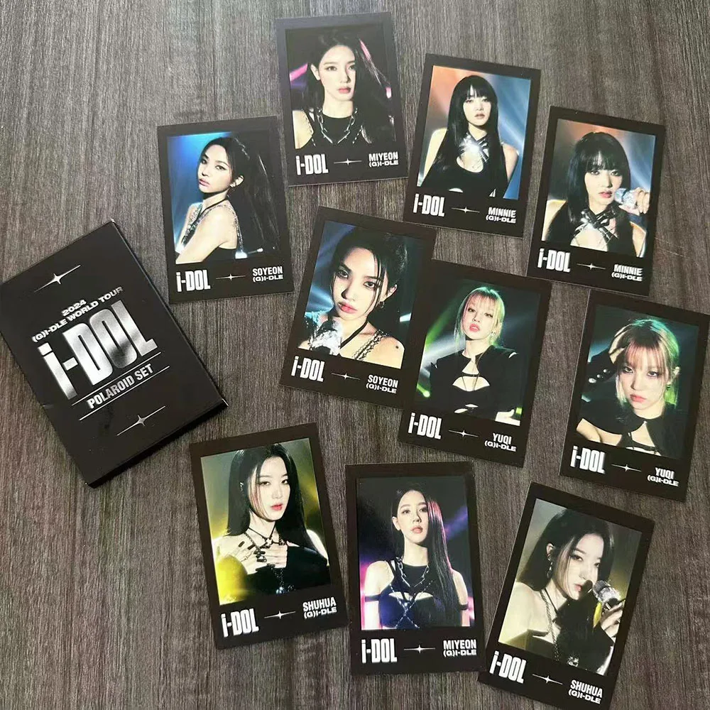 Kpop GIDLE 2024 World Tour Photocard Double Sides Printing Korean Style Coated LOMO Card YuQi Minnie Fans Collection Gift