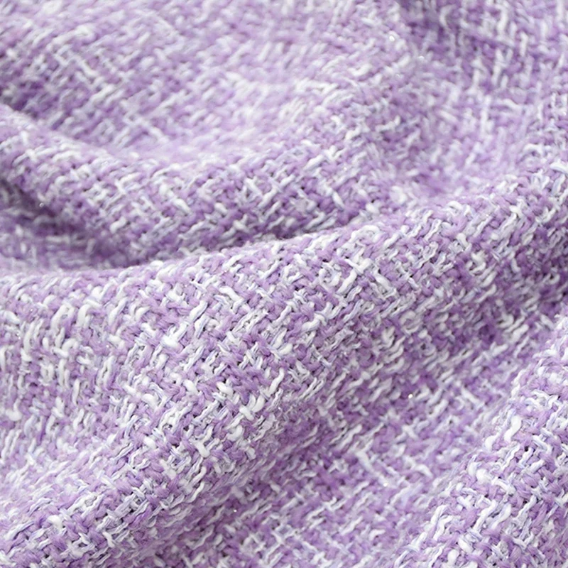 Tissu Tweed Tressé Épais pour Femme, au Mètre, pour Vêtements, Combinaisons, Couture, Uni, Robes de Haute Qualité, Textile Doux et Lisse