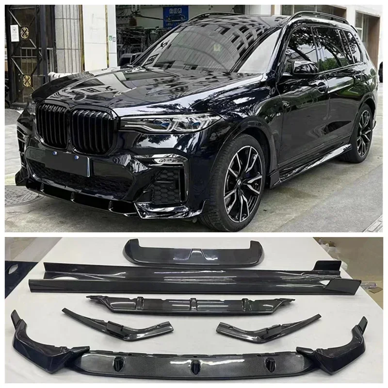 

For BMW X7 G07 2019-2023 High Quality Carbon Fiber Bumper Front Lip Rear Trunk Diffuser Roof Spoiler Side Skirt Body Kit