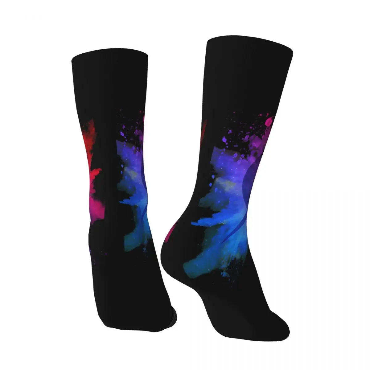 Funny Happy Men's compression Socks Exquisite Vintage Harajuku Super Metroid Hip Hop Novelty Pattern Crew Crazy Sock Gift