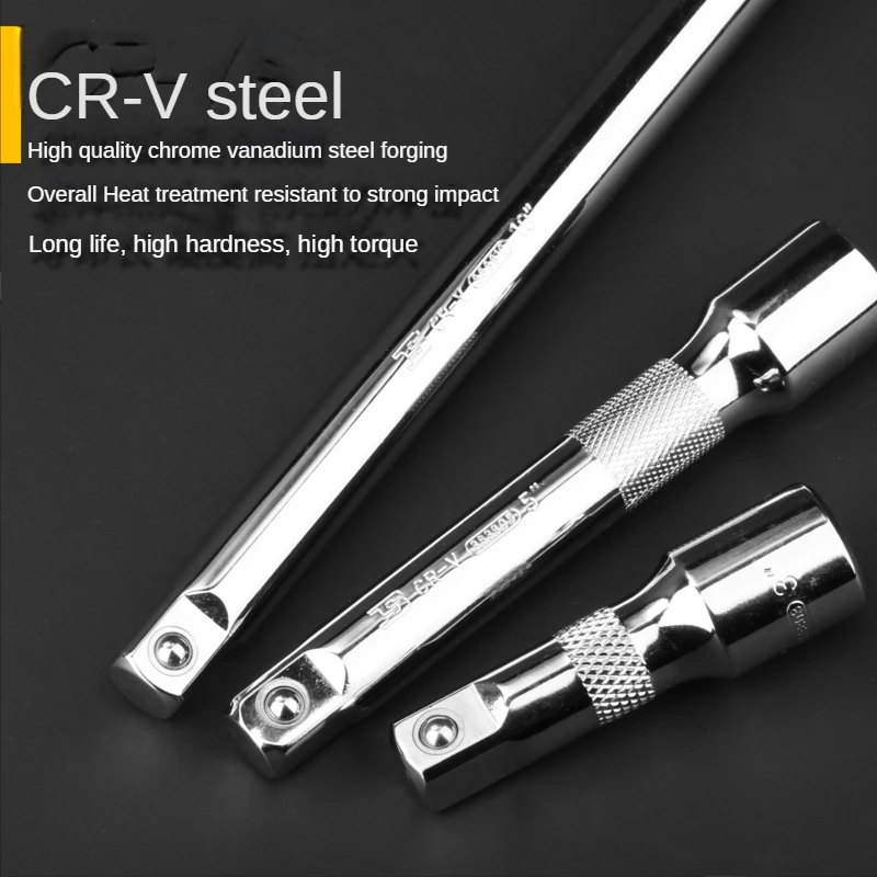 Sleeve Connection Adapter Rod 1/2 12.5mm Socket Ratchet Wrench Extension Lengthening Short Connecting Rod Tool Accessories Set