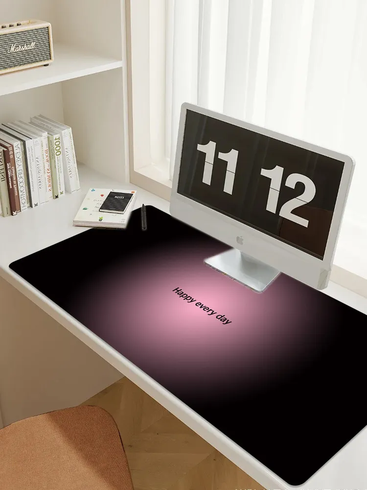 For advanced sense gradual change mouse pad black pink color mini