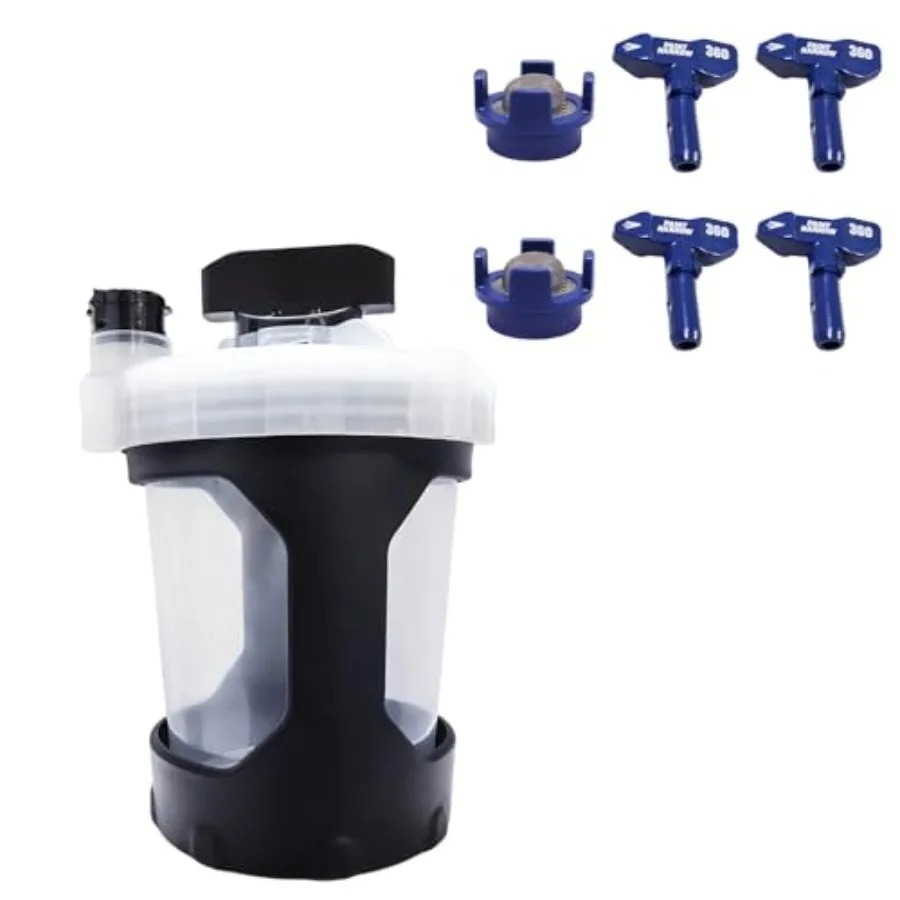 

17R821 32oz Paint Bucket with 18F520 Spray Tip Kit Wide/Narrow Spray Kit