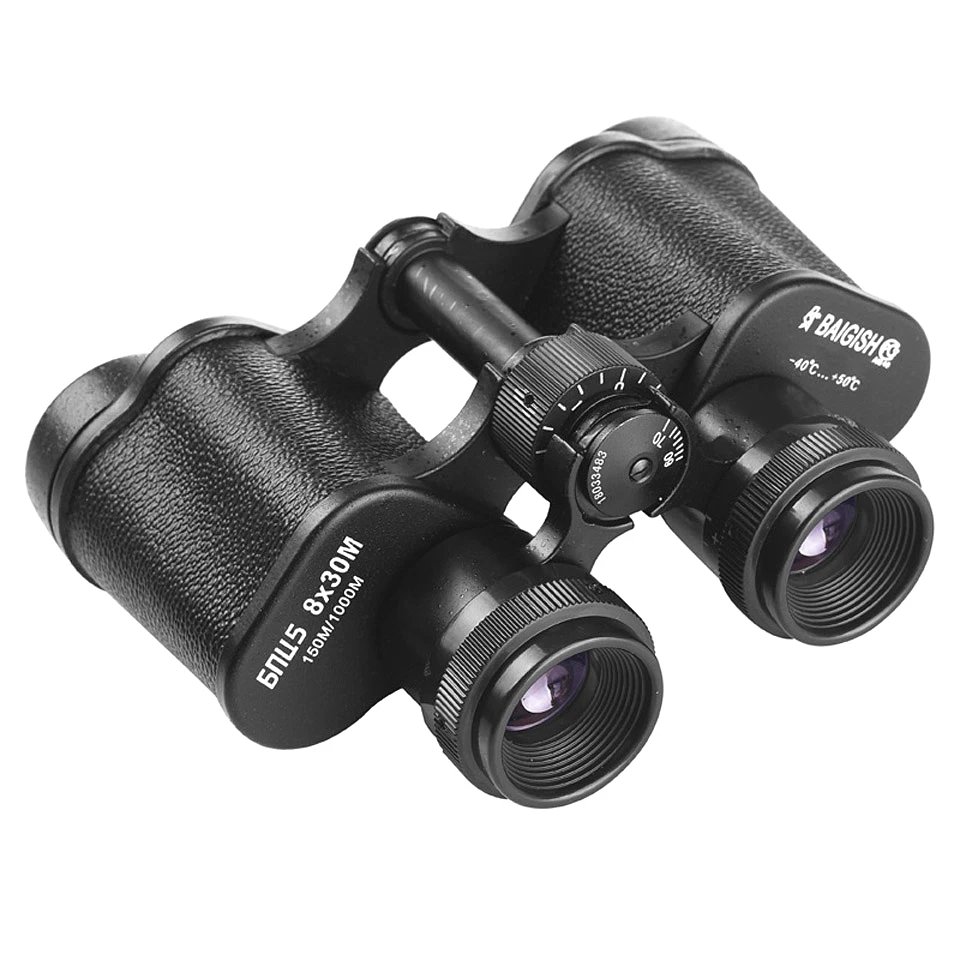 Full Metal Telescope Baigish 8x30 Binoculars Professional For Camping Equipment Hunting Military Waterproof Long Range Powerful