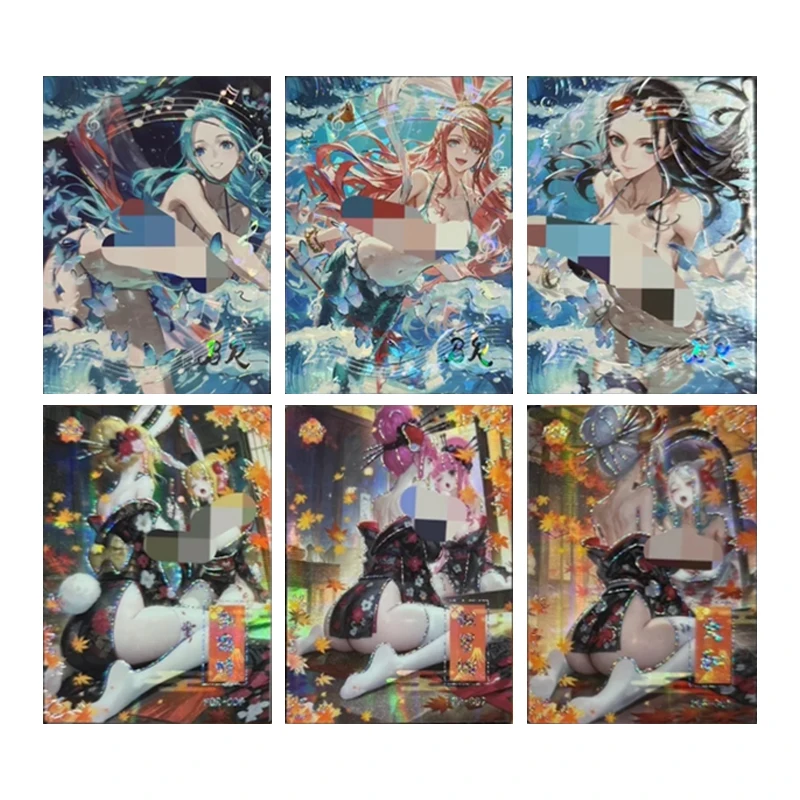 Japanese Anime One Piece Nami Perona Uta Rebecca Vinsmoke Reiju Collectible Cards Christmas Birthday Gifts Children's Toys