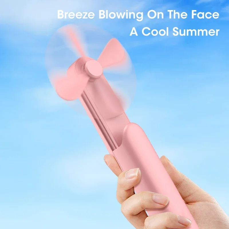 Portable Mini Fan Foldable Telescopic  Portable Pocket Fan USB Charging  Air Conditioner Portable Scalable Fan Power Bank