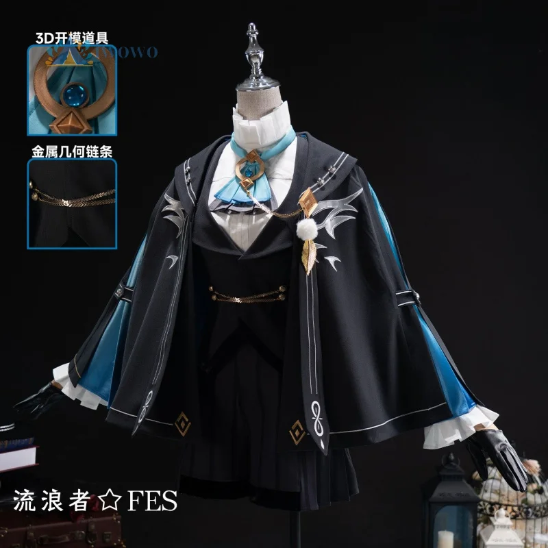 

Game Genshin Impact FES Wanderer Balladeer Cosplay Costume Cloak Hat Uniform Halloween Carnival Party Women Men Clothes New