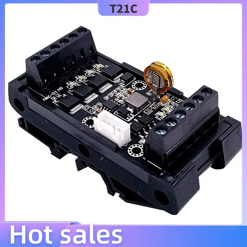 

T21C FX1N-10MT PLC Industrial Control Board+Case PLC Module Analog Input / Output With Guide Rail Delay Relay Module