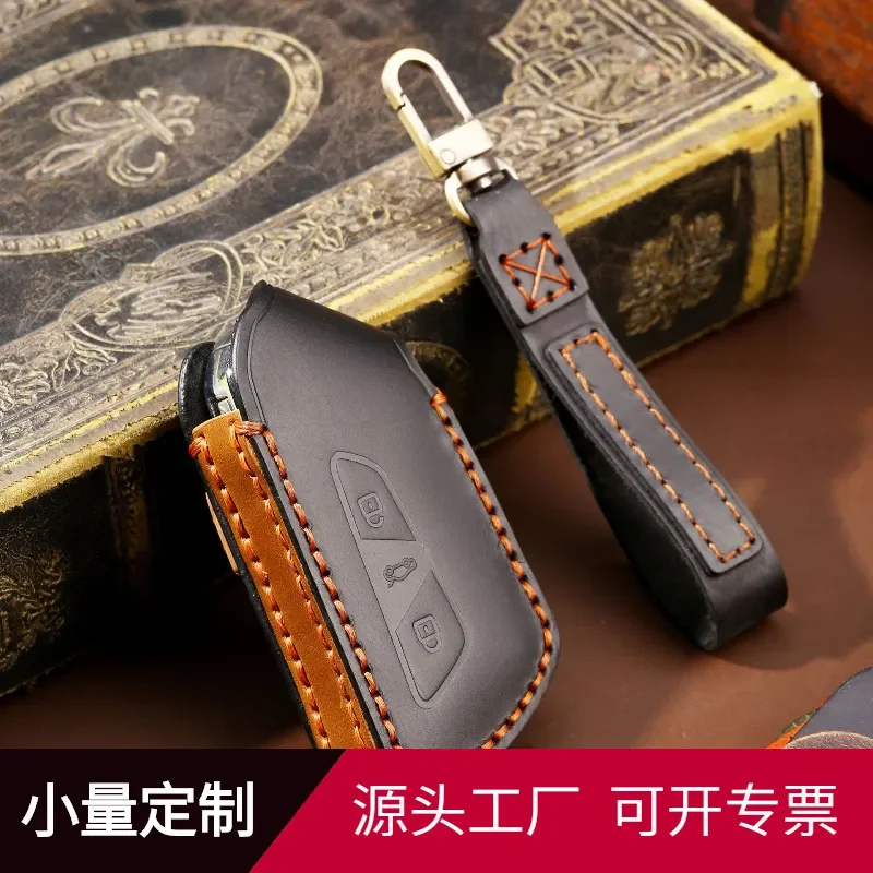 Etui-de-protection-pour-cle-en-cuir-de-vache-pour-volkswagen-golf-8-8eme-generation-nouveau-magotan-phaeton-lavida
