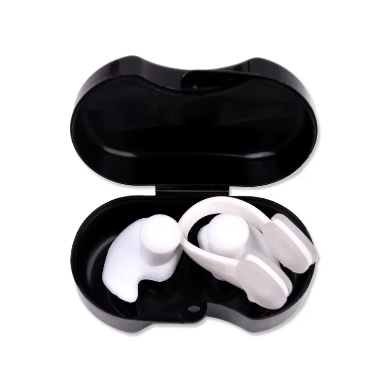 

Boxed Swimming Nose Clips Earplug Essential Set Beginner Unisex Spiral Earplug Anti-Water Intake Professional Swimming Equipment