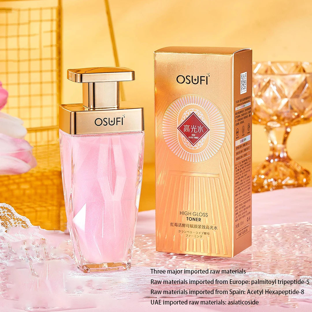 OSUFI Cranberry Live Yeast Anti-Aging Moisturize Firming Facial Tonic Repair Face Toner Oil Control Brighten Beauty Skin Care