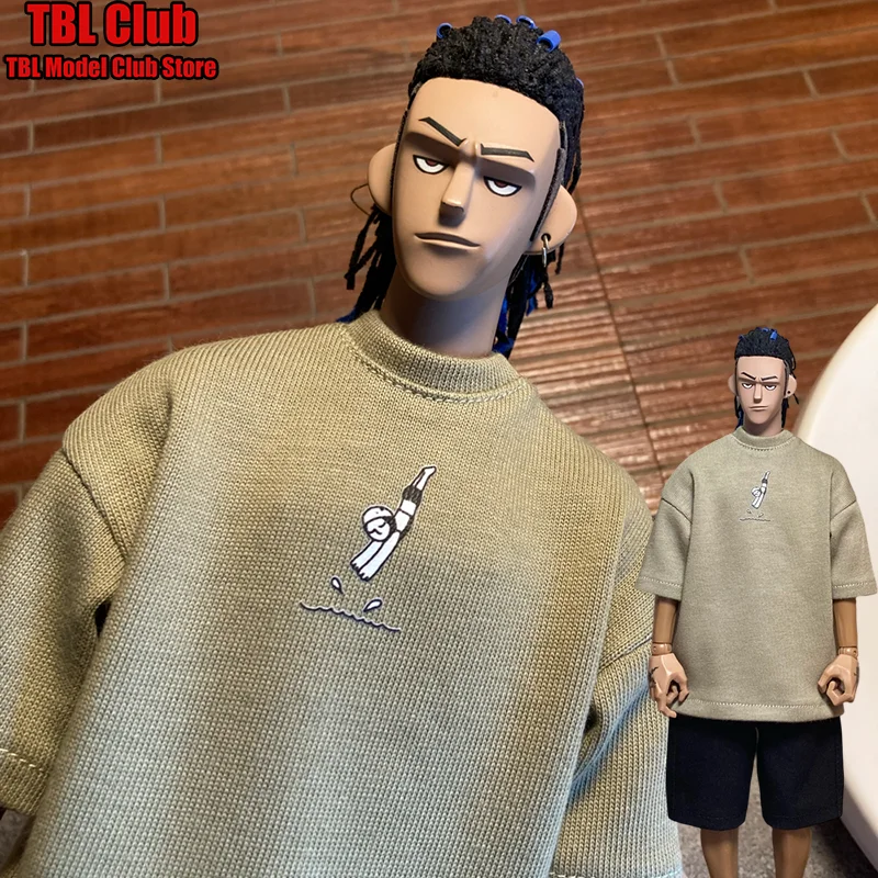 

1/6 Scale Male Clothes Round Neck Short Sleeved T-Shirt Loose And Simple Shorts For 12-inch Action Figure Soldier Scene
