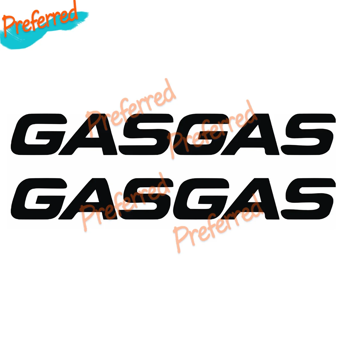 Image of 2 X PEGATINAS STICKER VINILO GASGAS Moto Vinyl Aufkleber Gas Gas Decal Anpassbar in jeder Größe Ohne Hintergrund