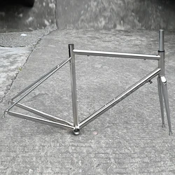 DARKROCK-Road Bike Steel Frame with Fork Electroplate, Gravel Bike Part, CR-M0 4130, 47 cm, 50 cm, 53cm