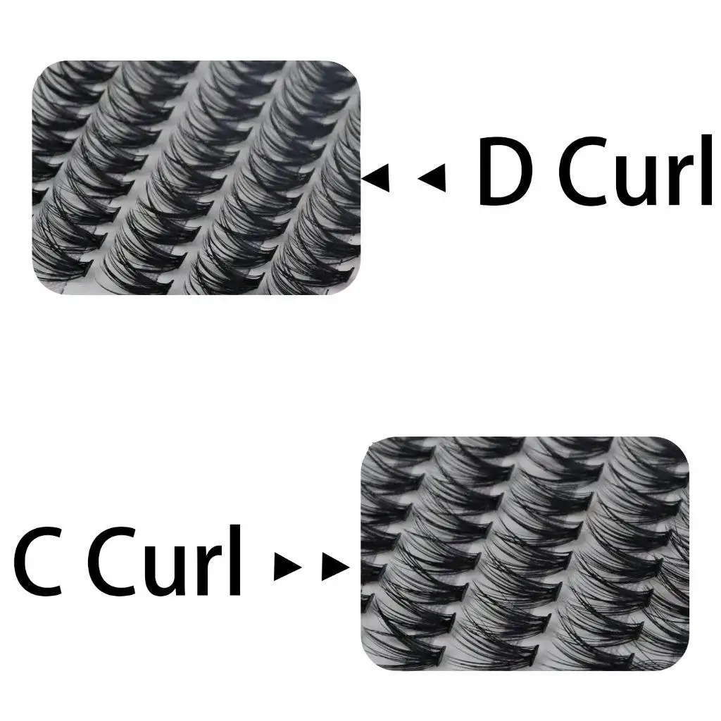 ขนตา20D/30D/40D คลัสเตอร์1กล่อง/100ขนตาธรรมชาติ peralatan Rias 3D ขนมิงค์ขายส่ง