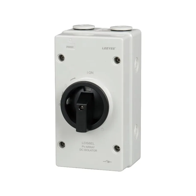 

4P 1000V DC 25A Plastic Enclosure Box Isolation Switches Electric Lockable PV Isolator Switch