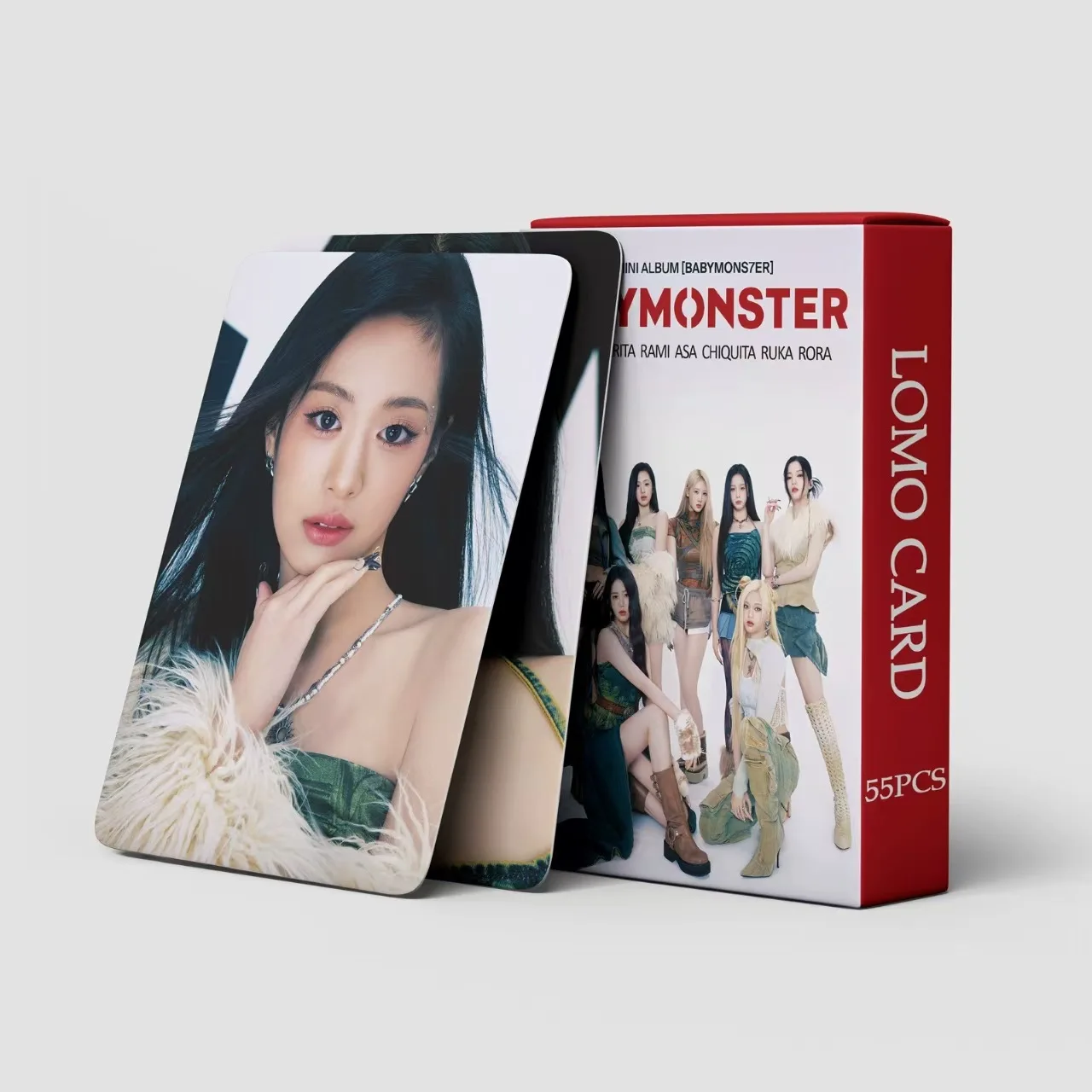 

55 шт./компл. Kpop BABY MONSTER Lomo карты SHEESH BABYMONSTER HARAM фотоальбом фотокарточки для коллекции фанатов