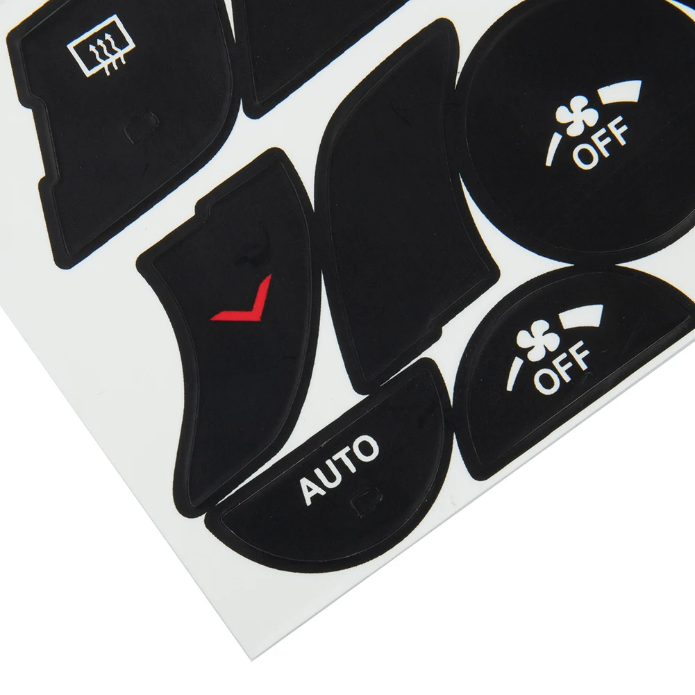 Black #Vinyl AC #Climate Control Button Repair Decals Stickers Fit For Chrysler 200 2014 \2015 2016 /2017 Dashboard Switch