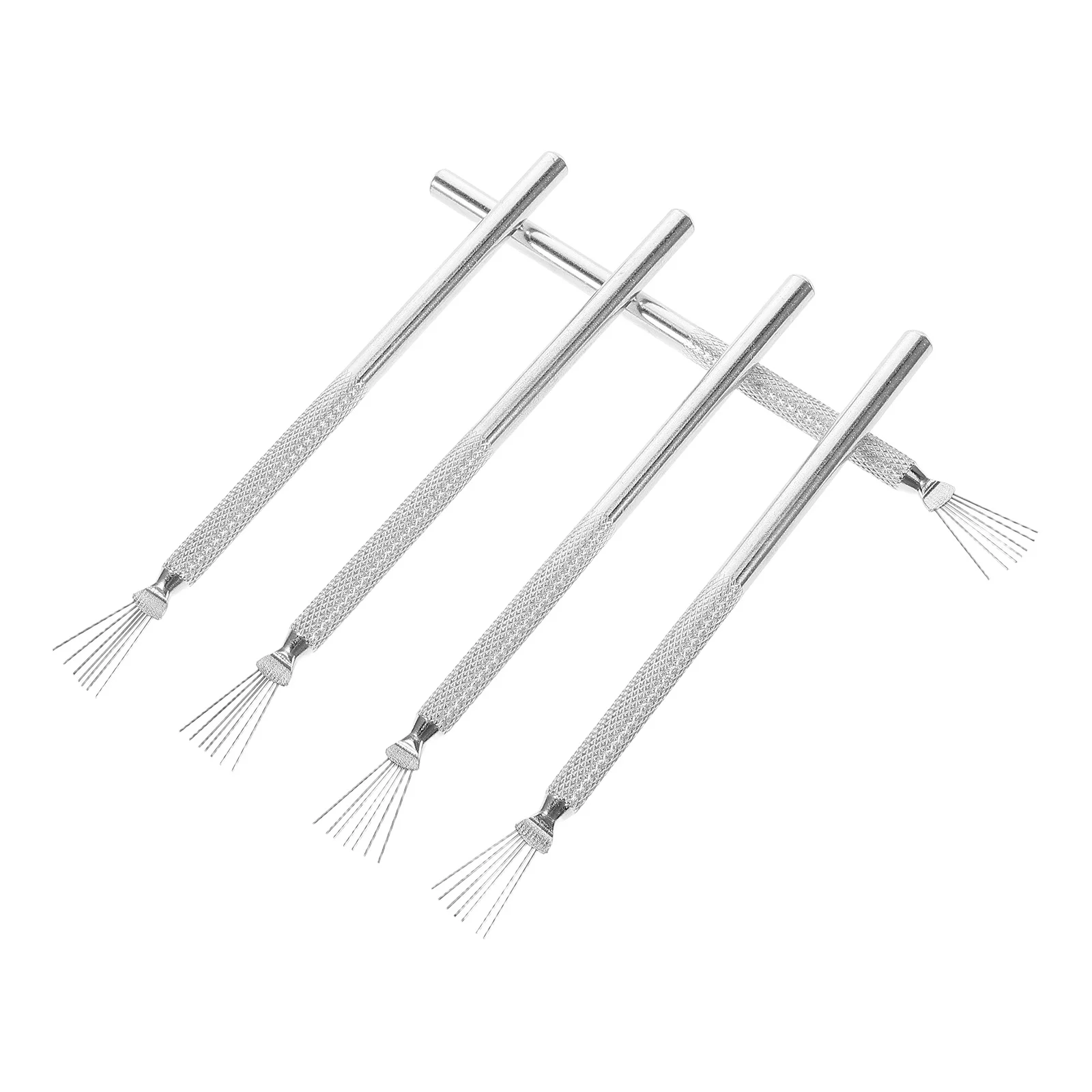 

5 шт., инструменты для дизайна ногтей, многофункциональная ручка с ручкой из нержавеющей стали, точный рисунок линий, кисть для подводки ногтей, ручки для деталей