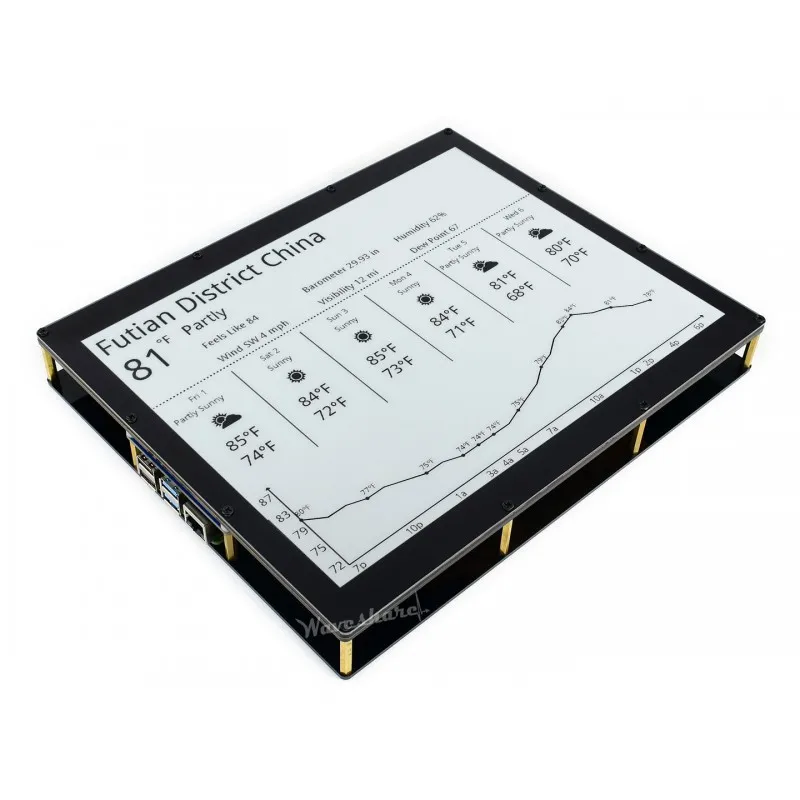 

Waveshare 1304×984, 12.48inch E-Ink display module, black/white dual-color