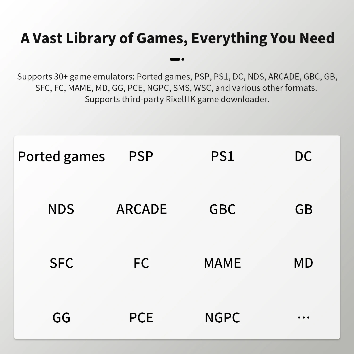 ANBERNIC RG34XXSP وحدة تحكم ألعاب محمولة قابلة للطي بشاشة 3.4 بوصة IPS Linux 64 بت 64G 5000+ ألعاب تدعم WIFI HDMI TV Output Streaming