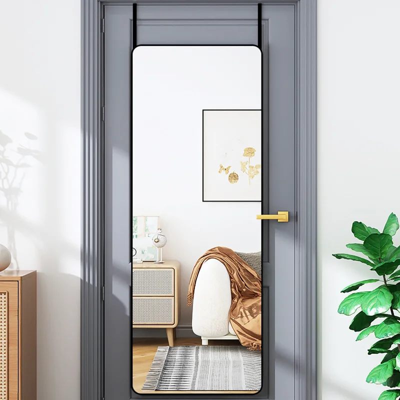 Full Length Mirror with Rounded Corners Door Hanging Mirror