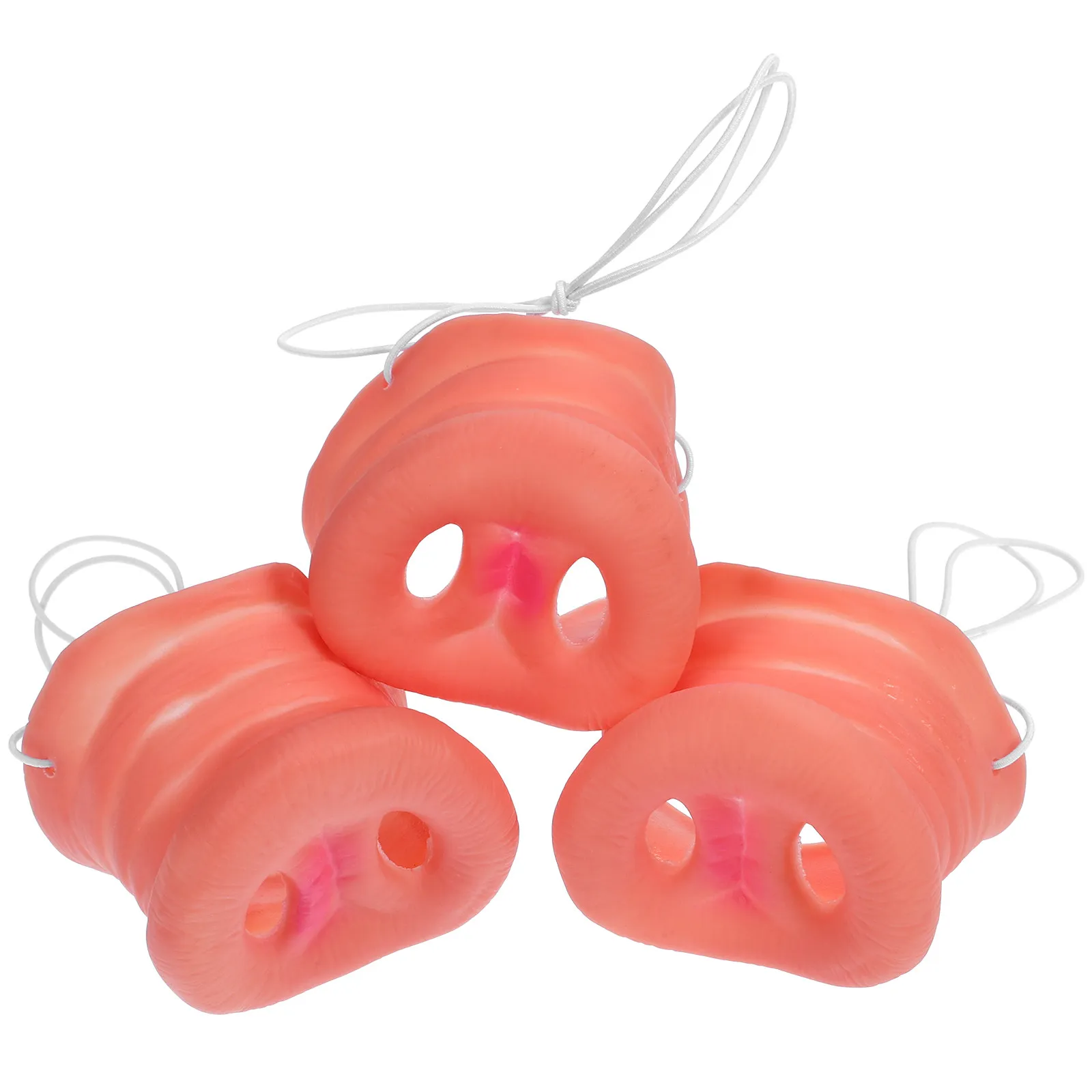 3 Piezas de Nariz de Cerdo Elástica, Accesorio de Disfraz para Cosplay, Correa Ajustable, Accesorio de Disfraz para Fiestas, Nariz de Cerdo para Actuaciones